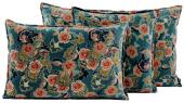 2 x Coussins Boston Bleu de Prusse (3tailles) ...NEW...