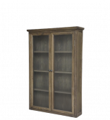 Vitrine Murale Marseille 4 Tablettes Bois Naturel