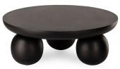Table Basse Ronde Subate Noir Athezza