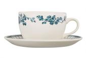 6 Paires Tasse Faustine Bleu Comptoir de Famille