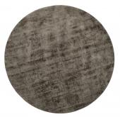 Tapis Rond Fait Main Viscose Gris ø150cm