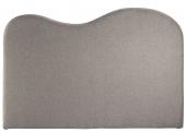 Tête de Lit Serena Tissu Gris 180cm Blanc d'Ivoire