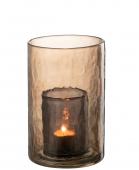 Photophore Double Verre Ocre PM