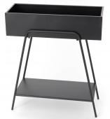 Console Porte Plante Métal Noir