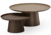 Tables Basses Soma Beige Taupe S/2