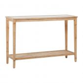 Console Firmin Bois Naturel Verre Rotin Comptoir de Famille