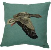 Coussin Gobelin Oie Grise Bas 45x45