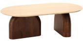 Table Basse Ovale Aydin Travertin