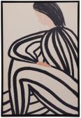 Toile Cadre Femme au Trait 80*120