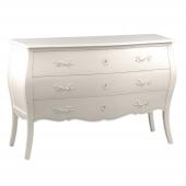 Commode 3 Tiroirs Murano Blanc
