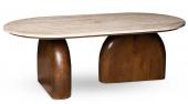 Table Basse Ovale Aydin Travertin