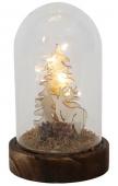 Cloche Noël Cerf Led Naturel