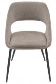 2 Chaises Elodie Tissu Taupe