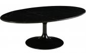 Table Basse Ovale Marbella Marbre Noir Athezza