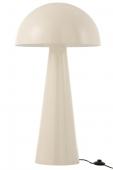 Lampe Champignon Métal Brillant Blanc 97cm