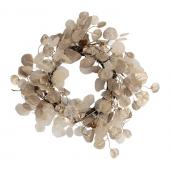 Couronne Eucalyptus Doré Ecru