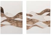 Toile Ondulée Cuivrée 3D S/2 60x90