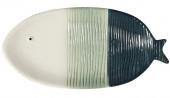 Assiette Plate x1 Poisson Tropical Bleue PM Athezza