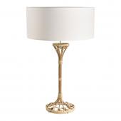 Lampe Salome Pied + Abat-Jour Lin Ecru Blanc d'Ivoire