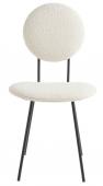 Chaise Colette Bouclette Crème Blanc d'Ivoire