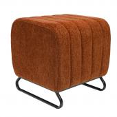 Tabouret Eli Velours Terracotta