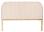 Tête de Lit Minimal Velours Côtelé Ecru 140cm