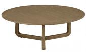 Table Basse Maxine Chêne ø100cm Blanc d'Ivoire