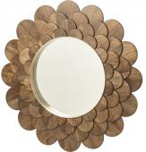 Miroir Mural Fleur Bois Manguier ø120cm -NEW-