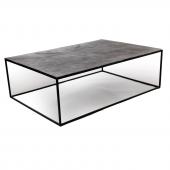 Table Basse Rectangulaire Alu Noire