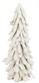 Sapin de Noël Enneigé Bois Flotté Blanc H70cm