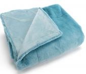 Plaid Luxe Bleu Canard 130x170
