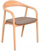 2 x Chaises Revano Taupe Hêtre