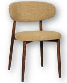 Chaise Georgia Moutarde Pied Noyer Athezza