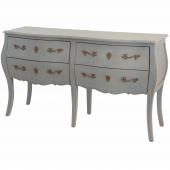 Commode Double 4 Tiroirs Murano Taupe