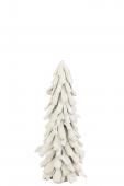 Sapin de Noël Enneigé Bois Flotté Blanc H70cm