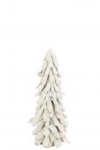 Sapin de Noël Enneigé Bois Flotté Blanc H70cm