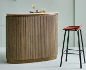 Comptoir Bar Buren Bois Massif Marbre