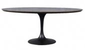 Table à Manger Ovale Tulipe Pierre Bleue 180cm