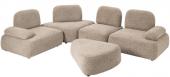 S/5 Canapé Modulable Olivia Taupe