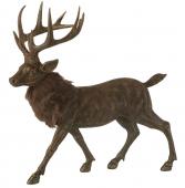 Cerf Fourrure GM Brun