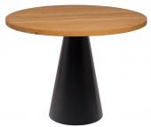 Table à Manger Ronde Jar Chêne Métal