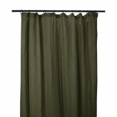 2 x Rideaux Dili Kaki Voile de Coton 120x280