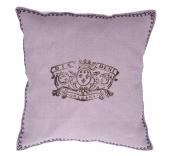 Coussin Grimoire Lin Glycine Coquecigrues 45x45