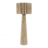 Lampadaire Nia Raphia Doré et Naturel