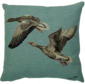 Coussin Gobelin Oies Grises 45x45