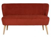 Canapé 2 Places Eléonore Terracotta