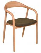 2 x Chaises Revano Kaki Hêtre