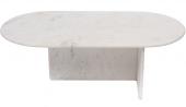 Table Basse Ovale Marbre Blanc Ombeline