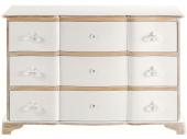 Commode Sophie 3 Tiroirs Blanc d'Ivoire