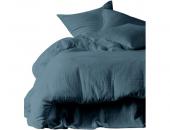 2 x Taies d'Oreiller Dili Bleu Stone 65*65
